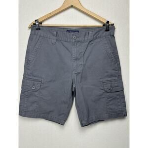 Mens Cargo Gray Shorts Classic size 34 Heavy Cotton